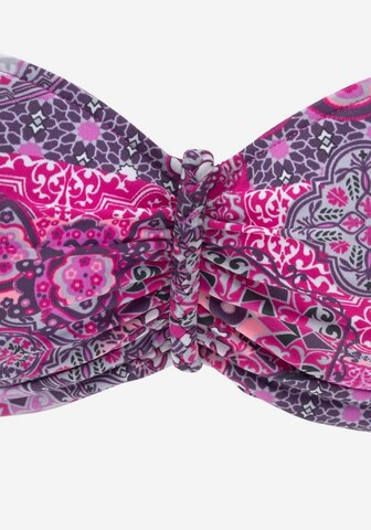 BUFFALO Bandeau Bikinitop 'Happy' in Lila