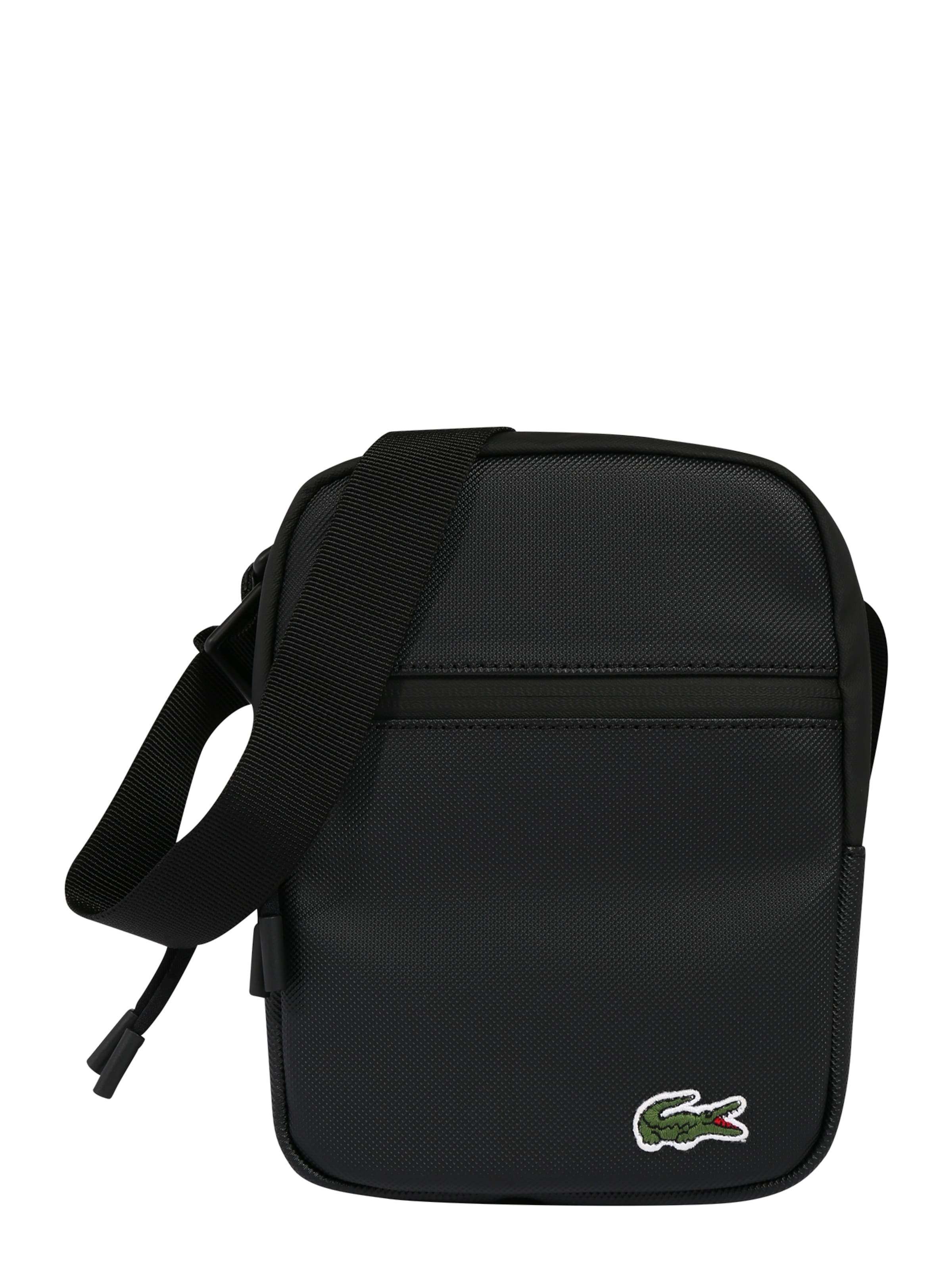 LACOSTE Crossbody Bag in Black: front