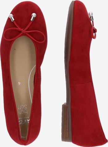 ARA Ballet Flats 'Sardinia' in Red: side