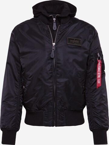 ALPHA INDUSTRIES Between-Season Jacket 'MA-1 D-Tec' in Black: front