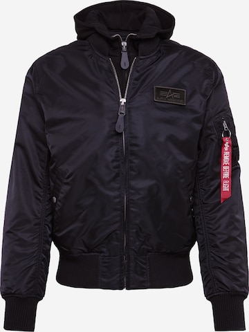 ALPHA INDUSTRIES Between-Season Jacket 'MA-1 D-Tec' in Black: front