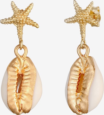 ELLI Earrings in Gold: front