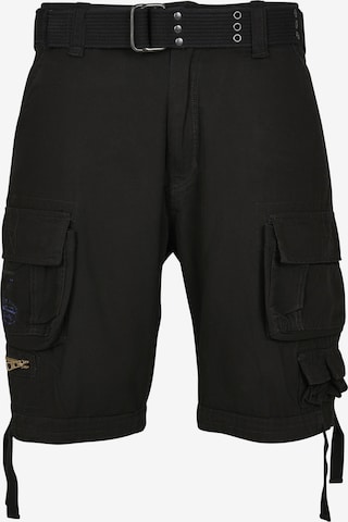 Brandit Normální Kalhoty 'Savage Vintage' – černá: přední strana