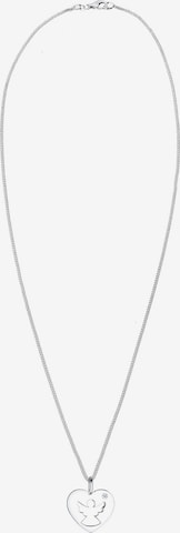 Elli DIAMONDS Necklace 'Engel, Herz' in White: front