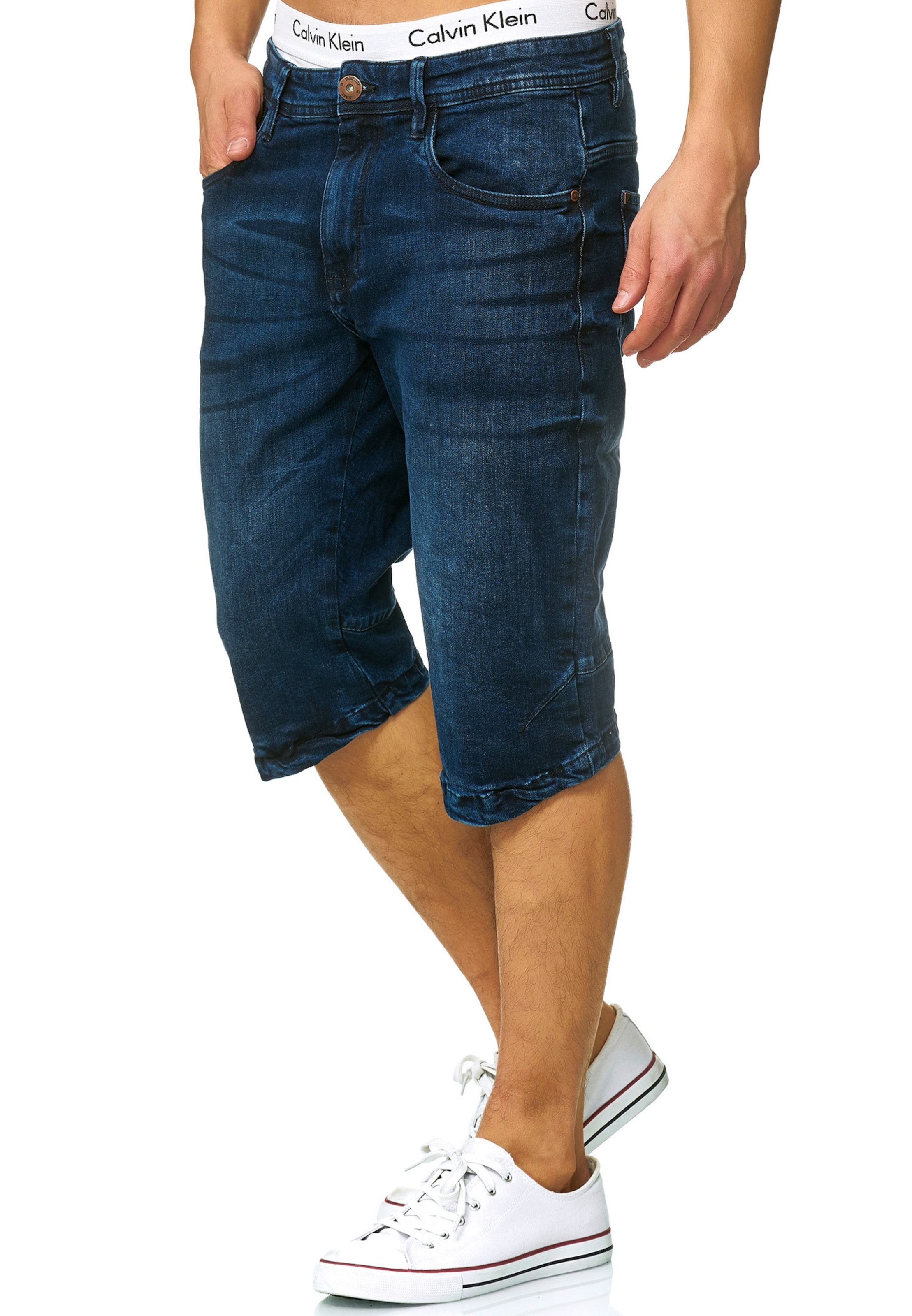 INDICODE JEANS Regular Shorts 'Jaspar' in Blau