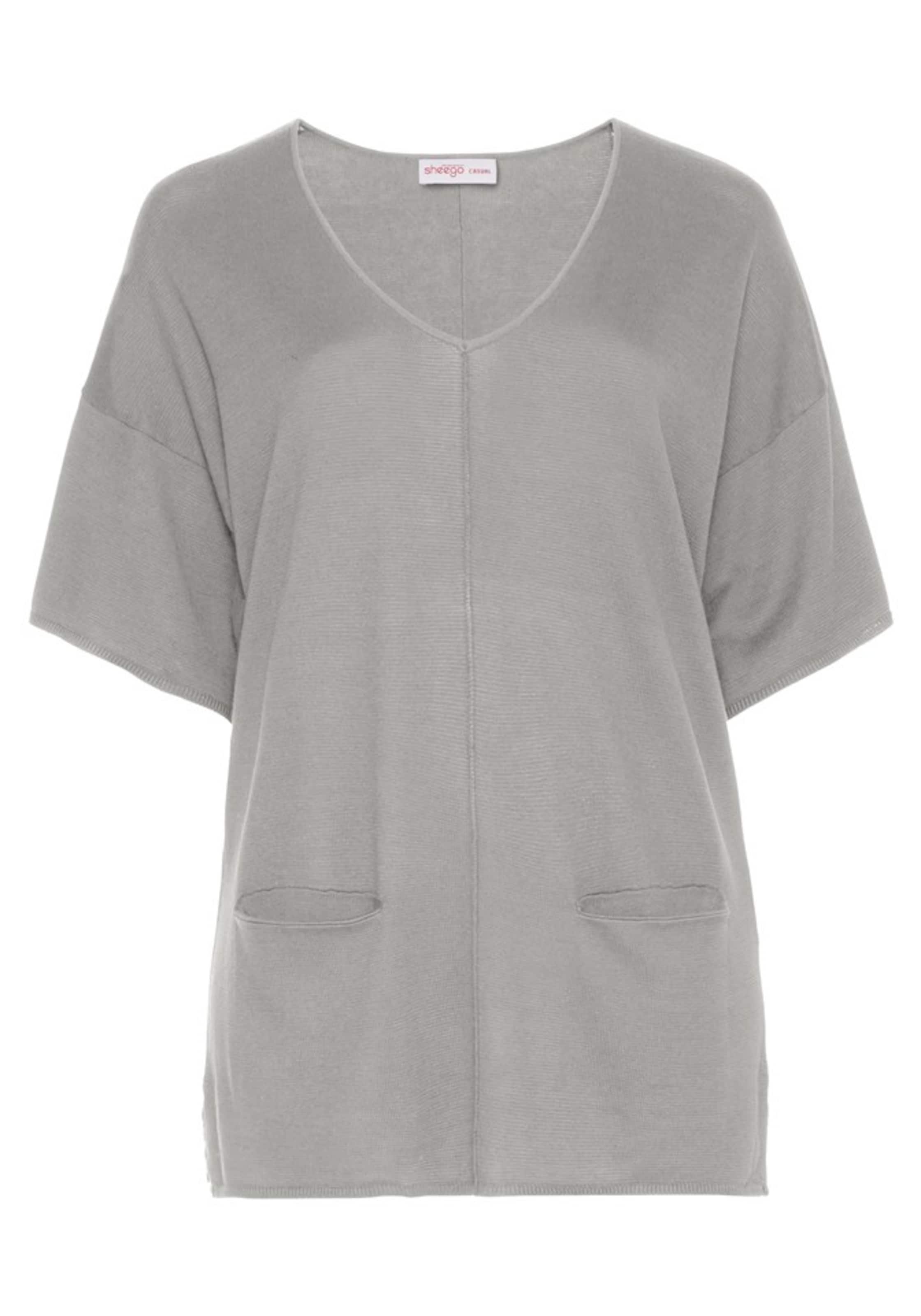 SHEEGO - Pullover in graumeliert