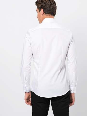 OLYMP Slim Fit Hemd in Weiß: Rückseite