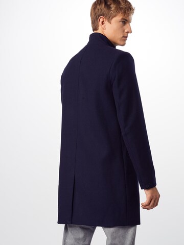 Only & Sons Overgangsfrakke 'onsOSCAR WOOL COAT' i blå: tilbage