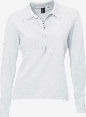 heine Polo-Pullover in Weiß: predná strana