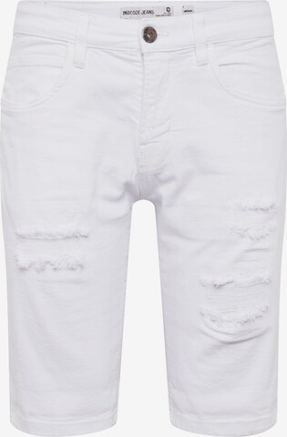 INDICODE JEANS Jeans 'Kaden Holes' i vit: framsida