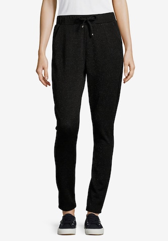 Cartoon Tapered Broek in Zwart: voorkant