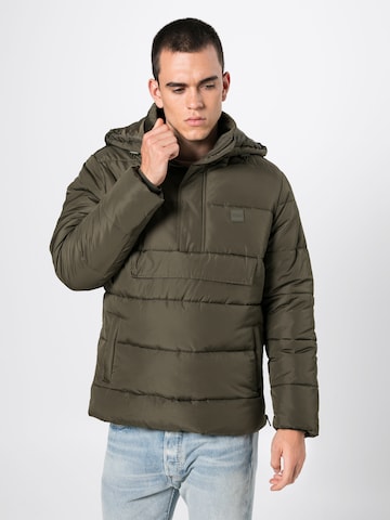 Urban Classics Winter jacket in Green