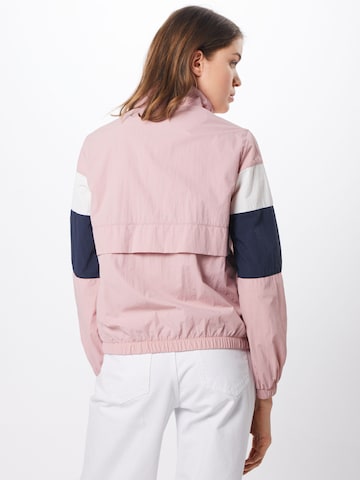 Urban Classics Overgangsjakke i pink: tilbage