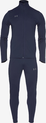 UNDER ARMOUR Trainingspak 'Challenger II' in Blauw: voorkant