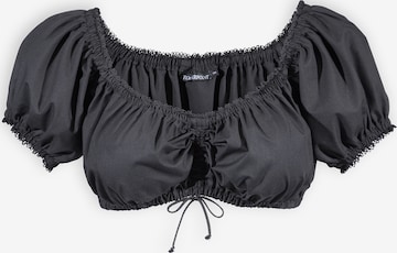 STOCKERPOINT Klederdracht blouse in Zwart: voorkant