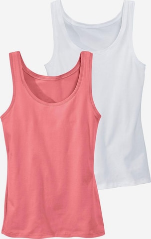 VIVANCE Tanktops aus Baumwoll-Stretch in Pink: predná strana