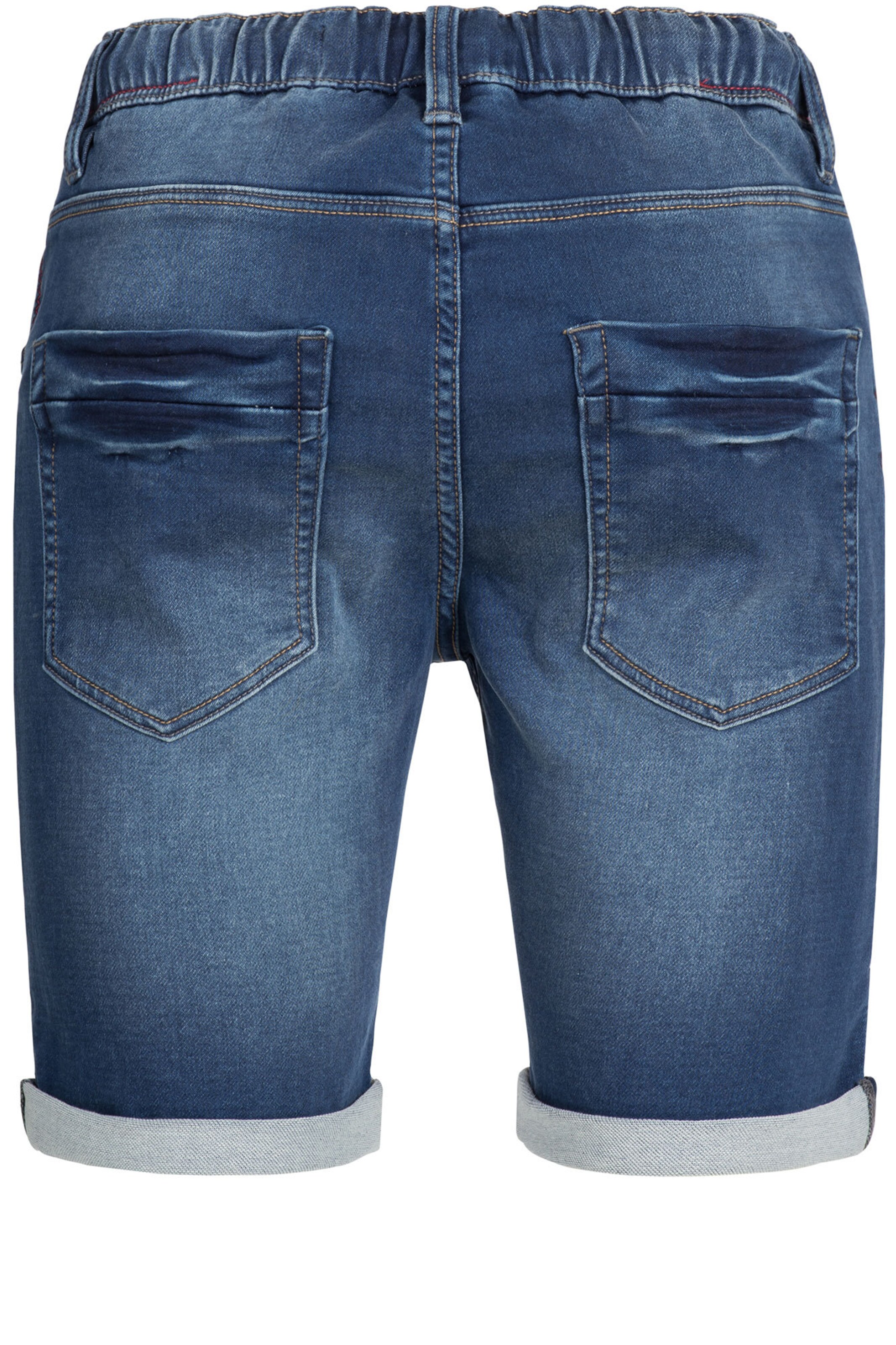 Coupe slim Pantalon ' Kadin Shorts ' INDICODE JEANS en bleu