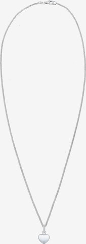 Elli DIAMONDS Ketting 'Herz' in Zilver: voorkant