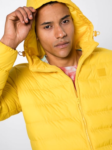 Urban Classics Winter Jacket 'BASIC BUBBLE' in Yellow