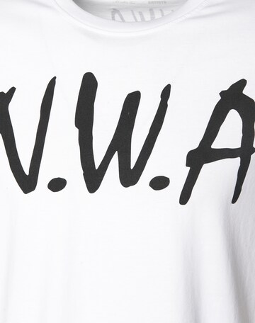 T-Shirt 'N.W.A' Mister Tee en blanc