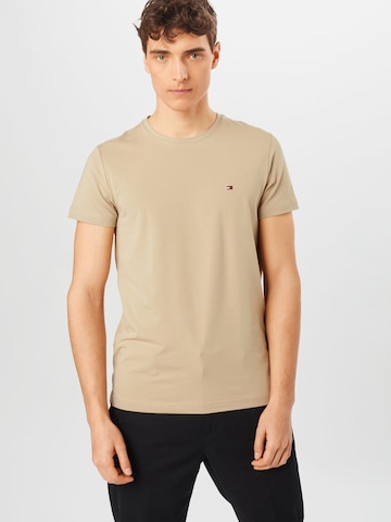 TOMMY HILFIGER Slim fit Shirt in Beige: front
