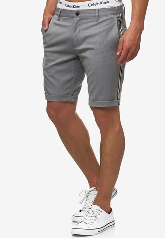 Regular Pantalon 'Chiltern' INDICODE JEANS en gris : devant