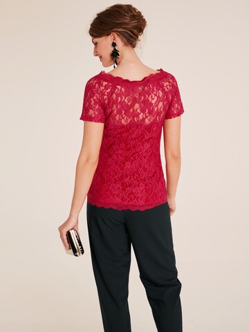 heine Shirt in Rood: terug