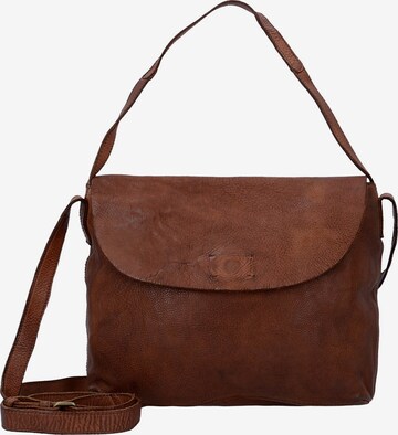 Harold's Shoulder Bag 'Submari' in Brown: front