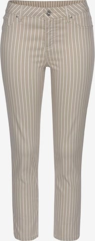 LASCANA Skinny Jeggings in Beige: voorkant