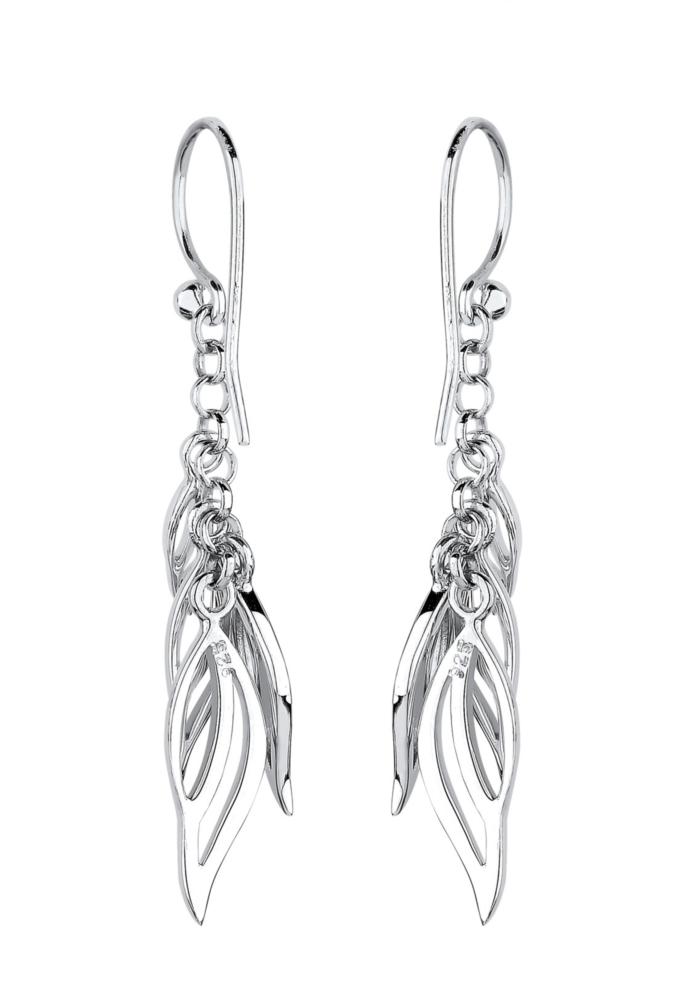 ELLI Earrings 'Blatt' in Silver