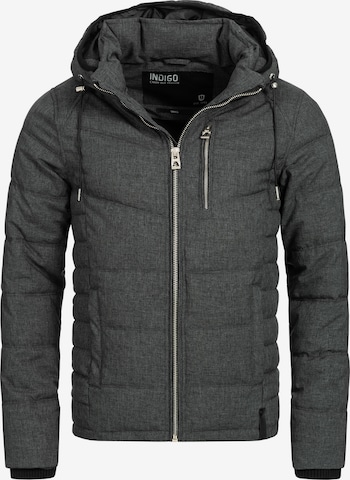 INDICODE JEANS Winter Jacket 'Circus ' in Grey: front