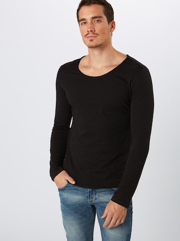 Regular fit Tricou 'Mls Cheese' de la Key Largo pe negru: față