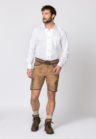 Regular Pantaloni tradiționali (Oktoberfest) 'Alois2' de la STOCKERPOINT pe maro