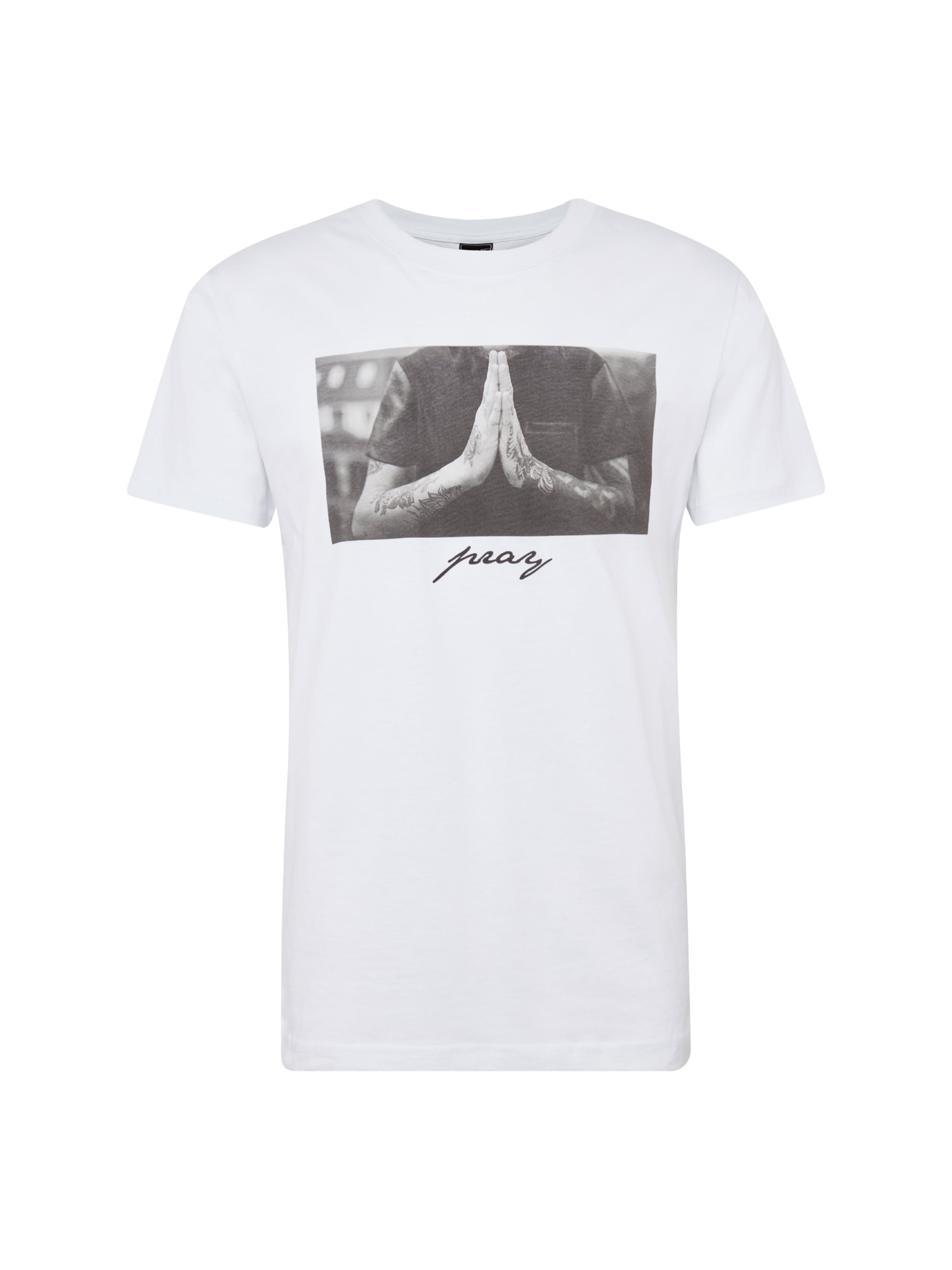 Mister Tee T-Shirt 'Pray' in Weiß: Vorderseite