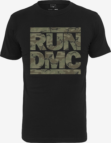 Mister Tee Shirt 'Run DMC Camo' in Schwarz: predná strana