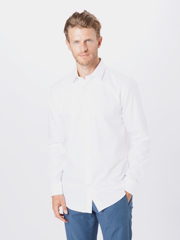 Banana Republic Regular fit Overhemd in Wit: voorkant