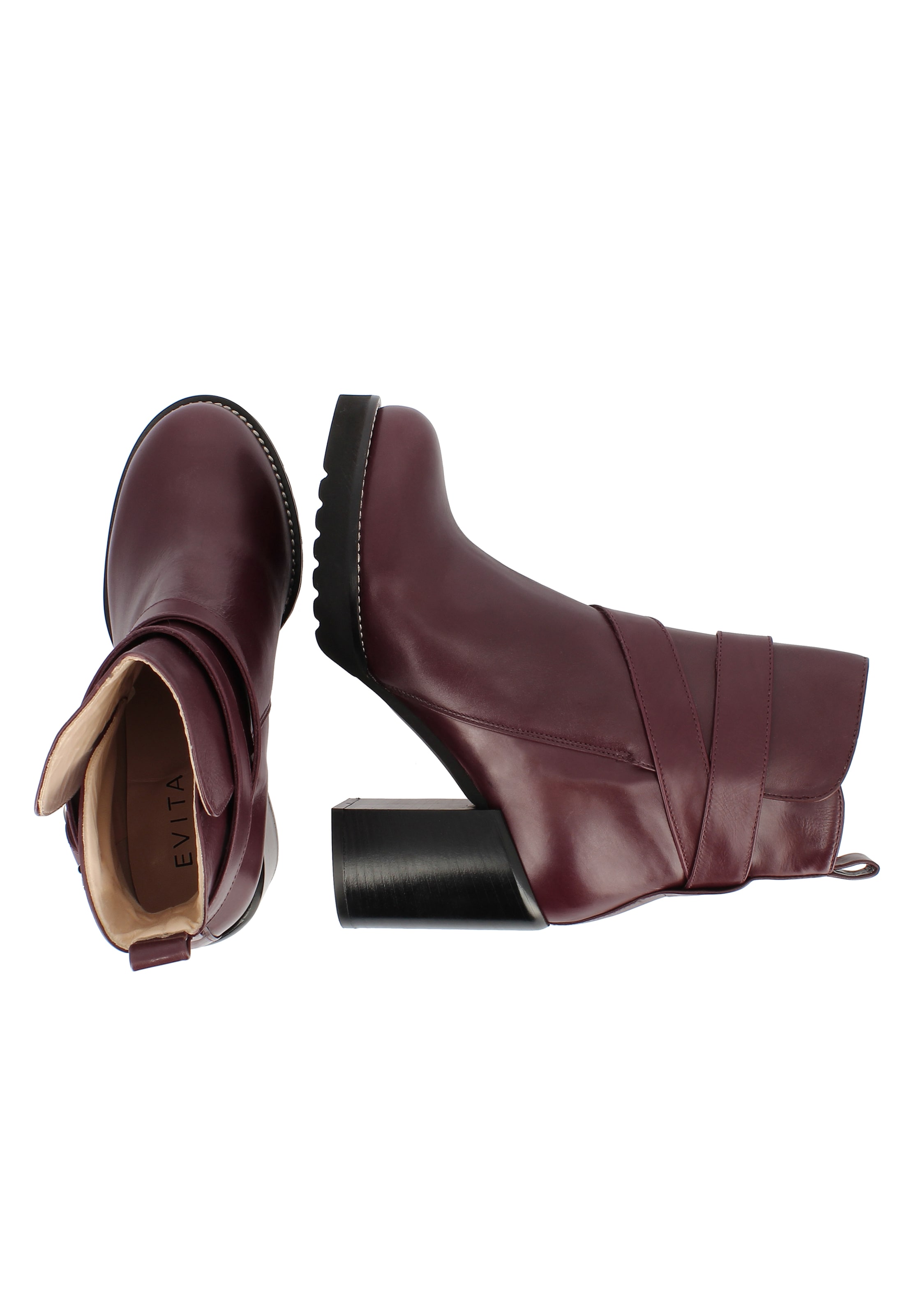 EVITA Enkellaarsjes in Rood