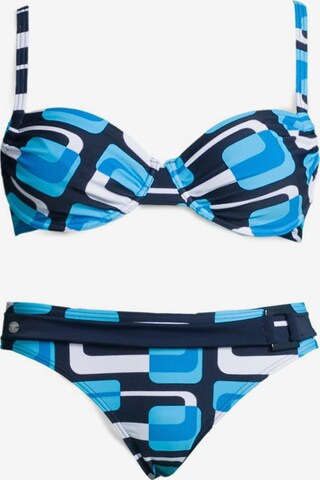 KangaROOS T-shirt Bikini in Blauw: voorkant