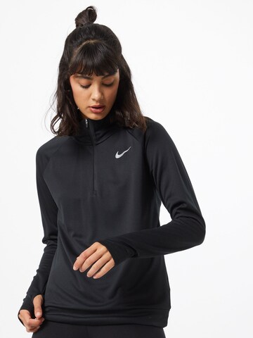 NIKE Funktsionaalne särk 'Pacer', värv must: eest vaates