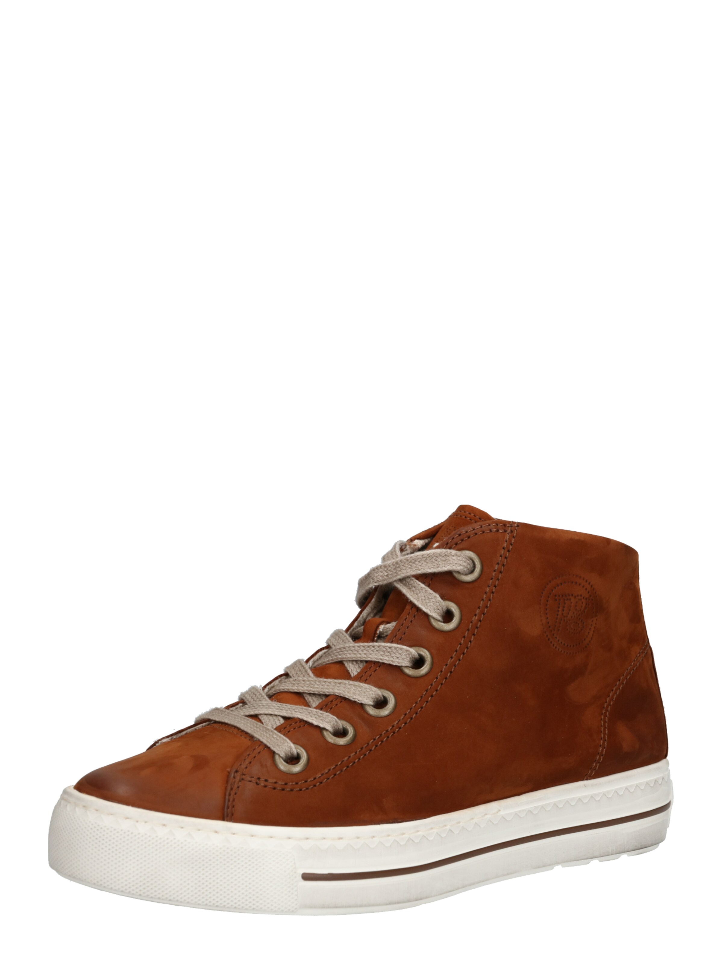 Paul Green - Sneakers hoog in de kleur Cognac