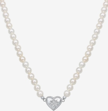 ELLI Necklace 'Edelweiss Herz' in Silver