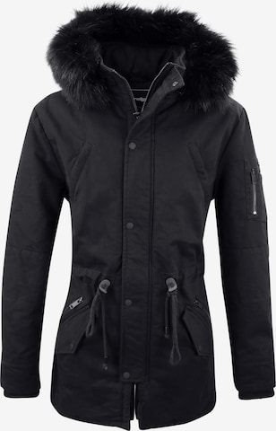 trueprodigy Winter Parka 'Julius' in Black: front