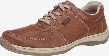 Chaussure à lacets Rieker en marron : devant