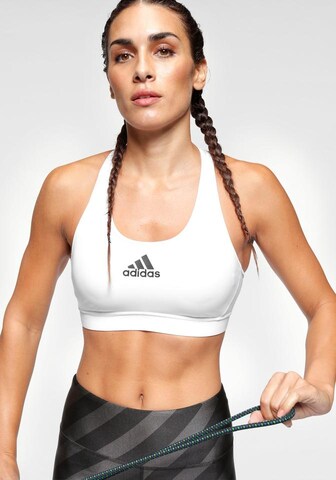 ADIDAS SPORTSWEAR - regular Sujetador deportivo en blanco: frente