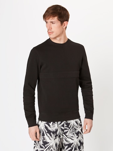 Urban Classics Sweatshirt in Black: front