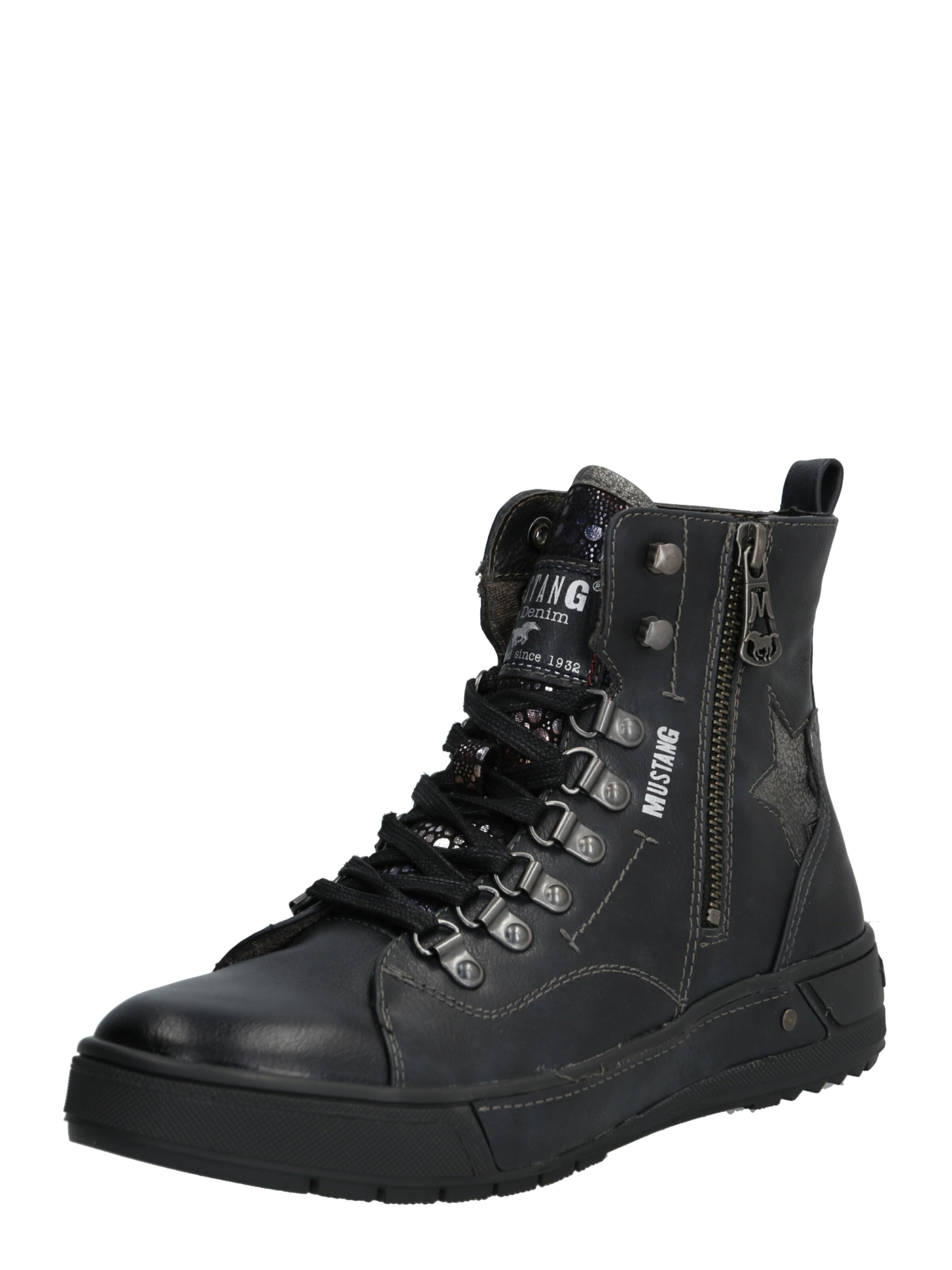 MUSTANG - Sneakers hoog in de kleur Zwart