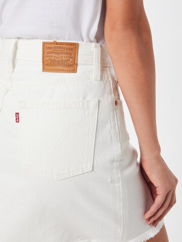 Jupe 'High Rise Deconstructed Iconic' LEVI'S ® en blanc
