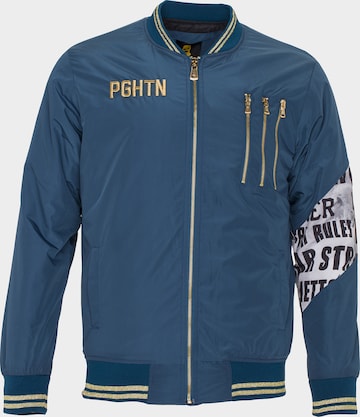 PLUS EIGHTEEN Between-Season Jacket in Blue: front