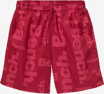 BENCH Board Shorts in Red: front
