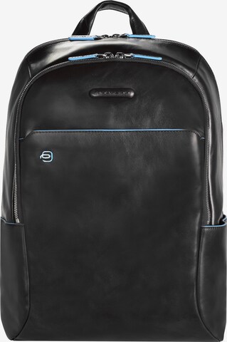 Piquadro Backpack 'Blue Square' in Black: front